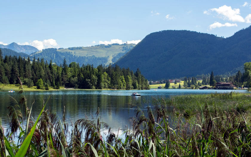 The Pillersee lake in the Tyrol