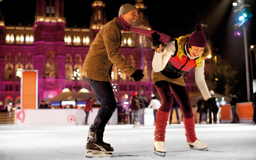 Ice skating in Vienna